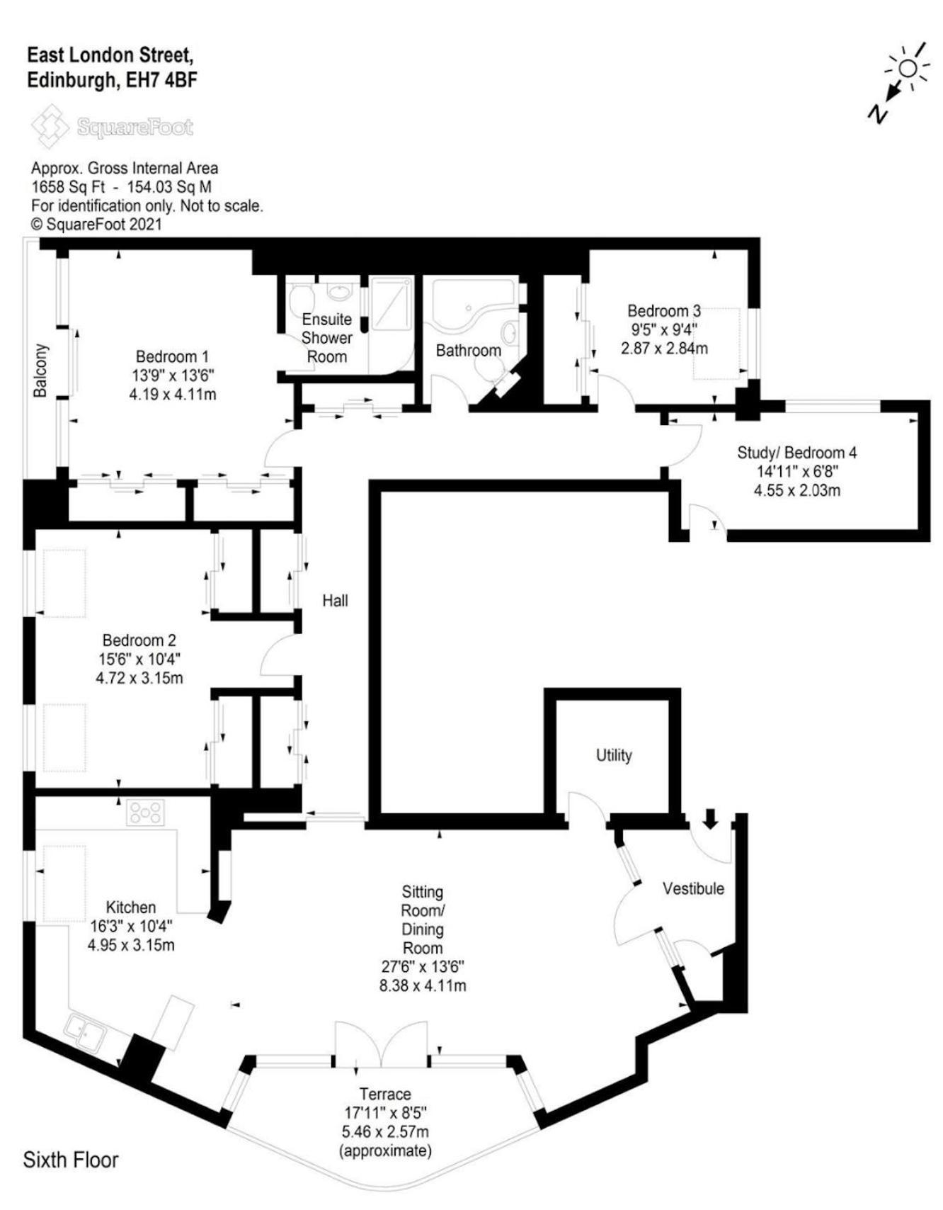 Edinburgh Penthouse 101 Lägenhet Exteriör bild